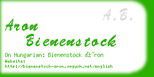 aron bienenstock business card